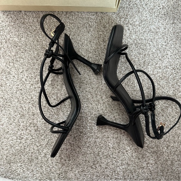 Open edit black strapy heels - Picture 2 of 4